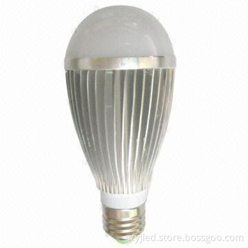 7W E27 LED Bulb with 100 to 240V AC Input Voltage and 560lm Luminous Flux